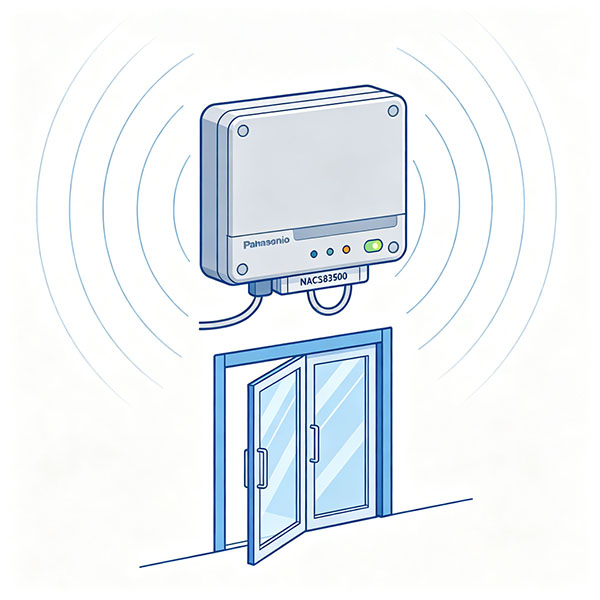 Panasonic NACS83500 microwave sensor diagram