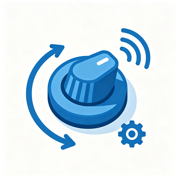 Blue sensitivity adjustment knob diagram